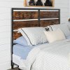 Rustic Brown Plank Queen Headboard - Laura