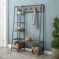 HT72ASSSG 68 Inch Modern Slate Gray Wood Hall Tree