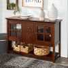 Transitional Wood 52 Inch TV Stand - Walnut