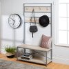 Industrial White Oak Hall Tree