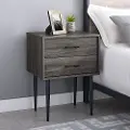 AF20OLI2DSG Slate Gray Modern Side Table - Walker Edison