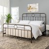 Farmhouse Bronze Metal Pipe King Size Bed - George