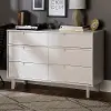 BR6DSLDRWH Sloane Mid-Century Modern White Dresser - Walker Edison