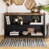 BS52LCSWBL Solid Wood 52 Inch Farmhouse Storage Bookcase