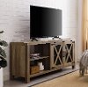Rustic Oak 58 Inch Industrial Farmhouse TV Stand - Abilene