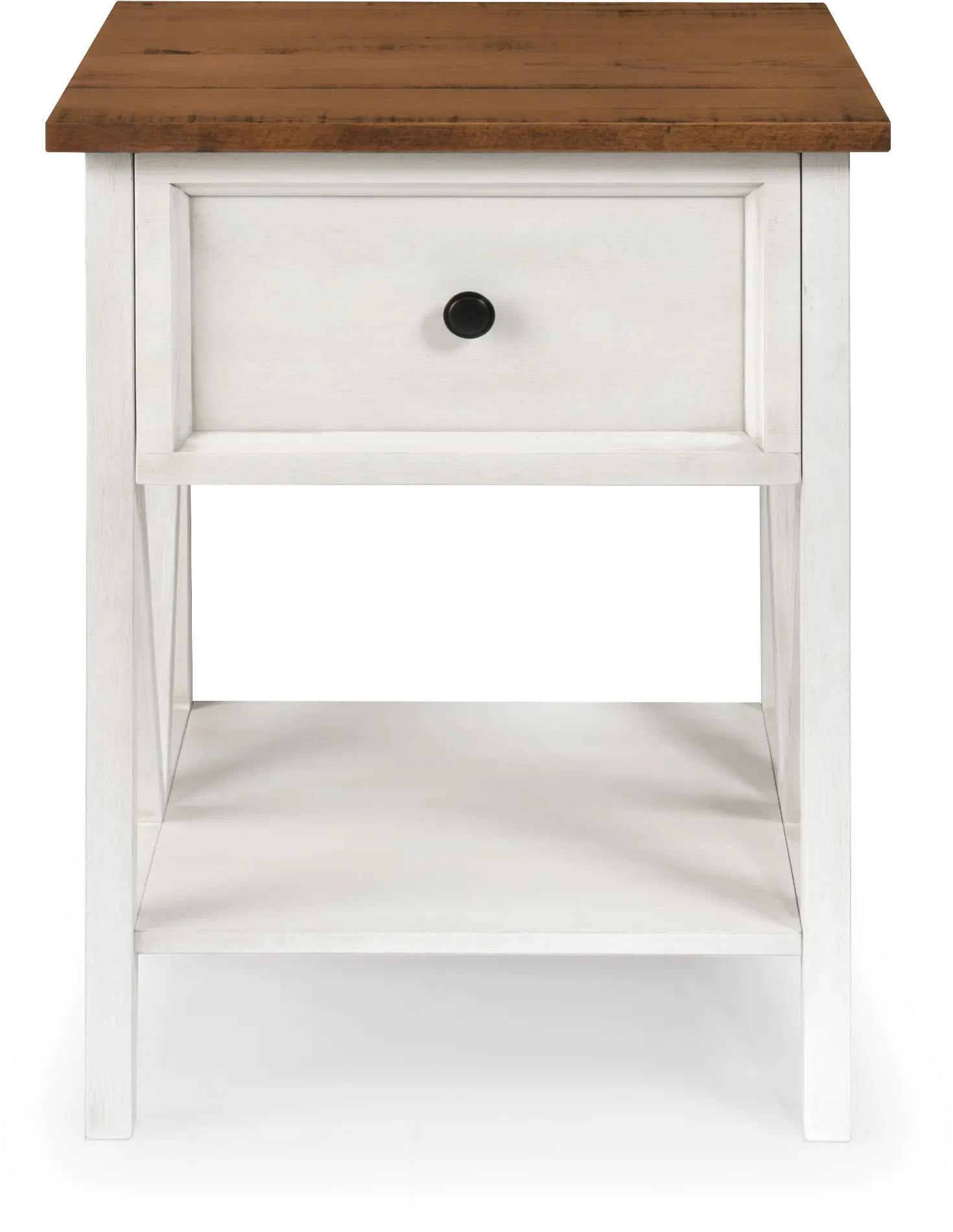 AF19NATSTWWR White Wash and Natural Wood Side Table - Natalee-3