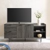Slate Gray 58 Inch Modern Storage TV Stand - Lincoln