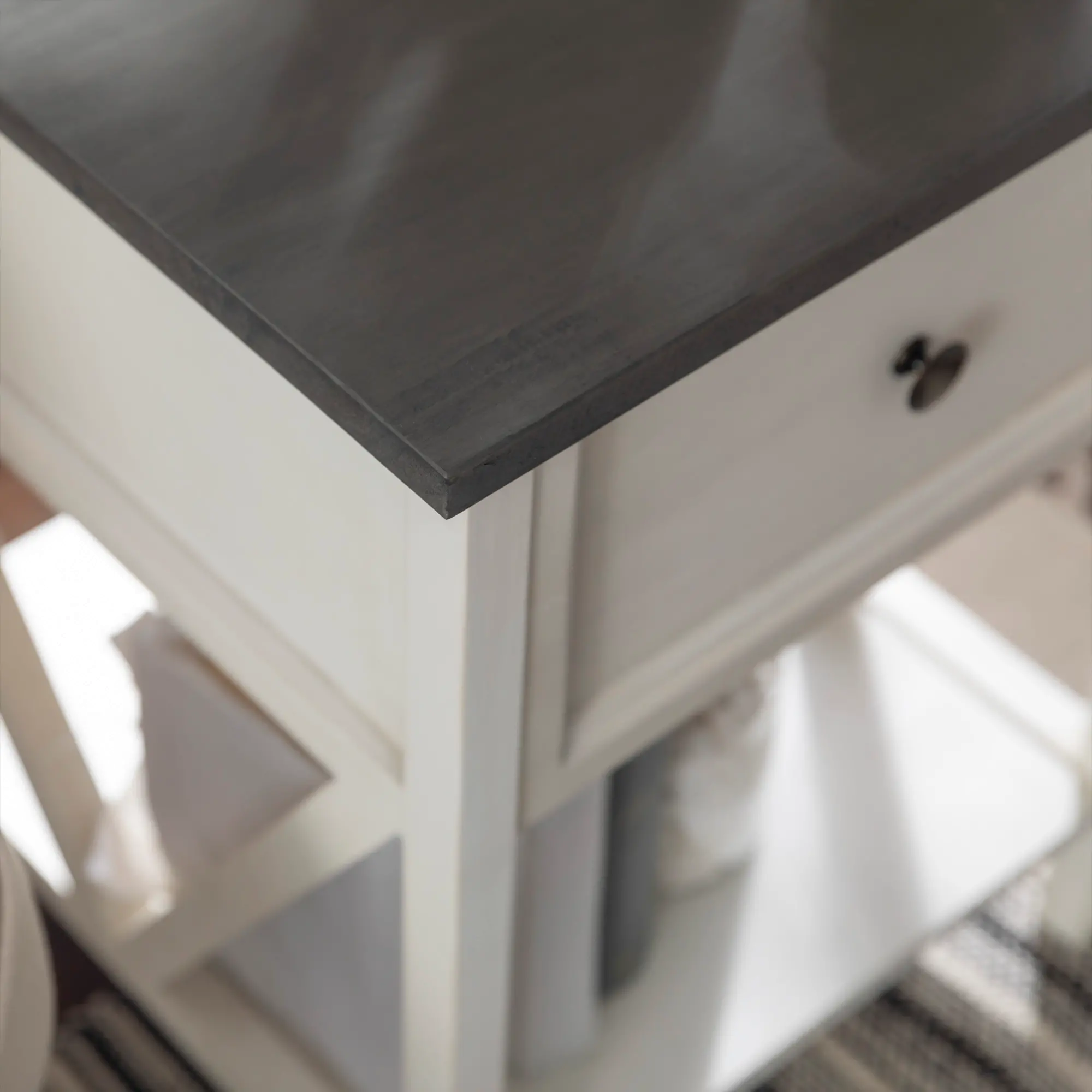 AF19NATSTWWG White Wash and Gray Side Table - Natalee-2