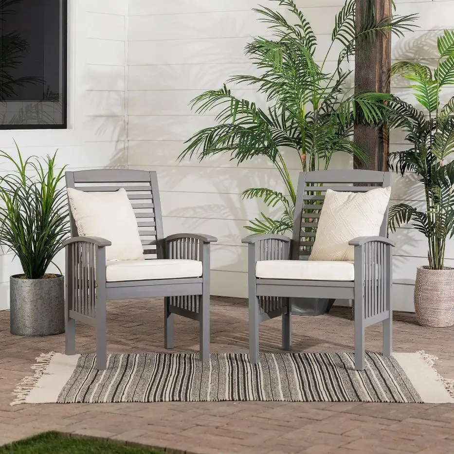 OWC2GW Gray Patio Chair with Cushion - Midland-1