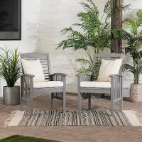 OWC2GW Gray Patio Chair with Cushion - Midland