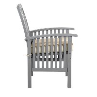 OWC2GW Gray Patio Chair with Cushion - Midland-2