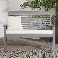 OWLSGW Gray Patio Love Seat with Cushion - Midland