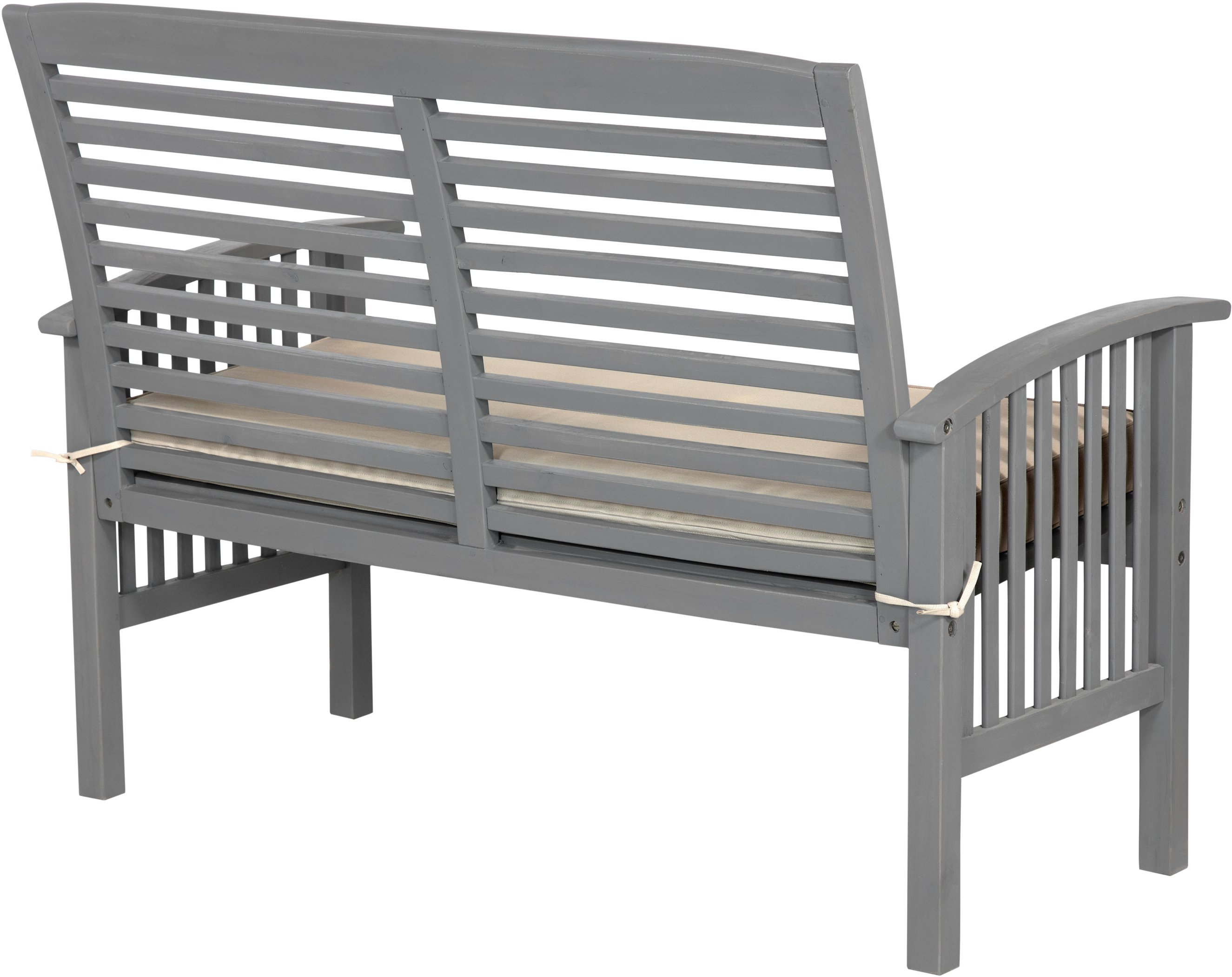OWLSGW Gray Patio Love Seat with Cushion - Midland-3