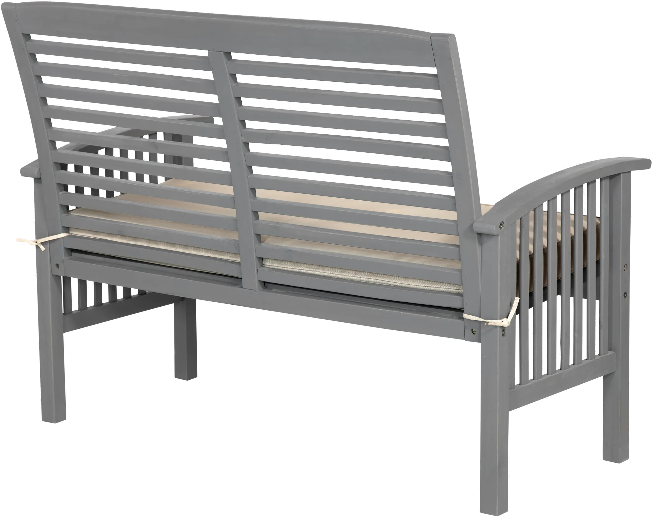 OWLSGW Gray Patio Love Seat with Cushion - Midland-3