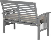 OWLSGW Gray Patio Love Seat with Cushion - Midland-3