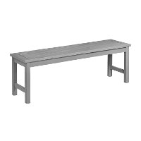 OWB7SGW Gray Acacia Wood Patio Bench - Midland-2