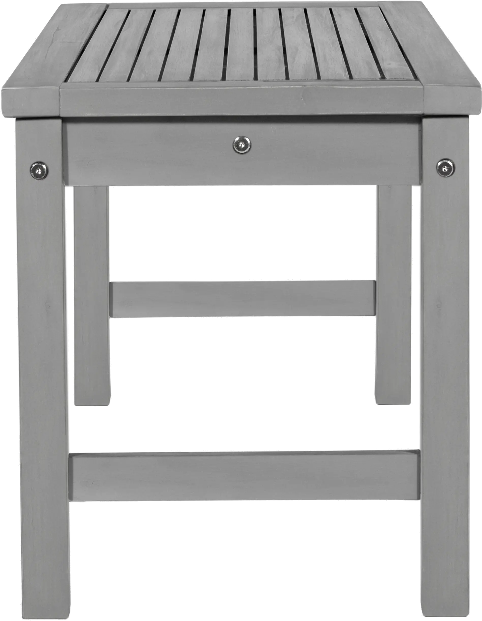 OWB7SGW Gray Acacia Wood Patio Bench - Midland-3
