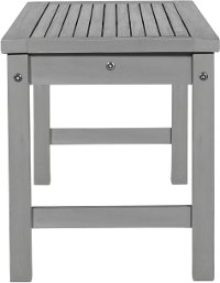 OWB7SGW Gray Acacia Wood Patio Bench - Midland-3