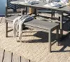 OWB7SGW Midland Gray Acacia Wood Patio Bench - Walker Edison