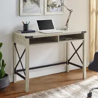 D42MXWO Metal X White Oak 42 Inch Desk