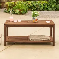 OWCTDB Dark Brown Patio Coffee Table - Midland