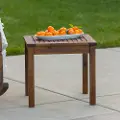 OWSSTDB Dark Brown Patio Wood Side Table - Midland