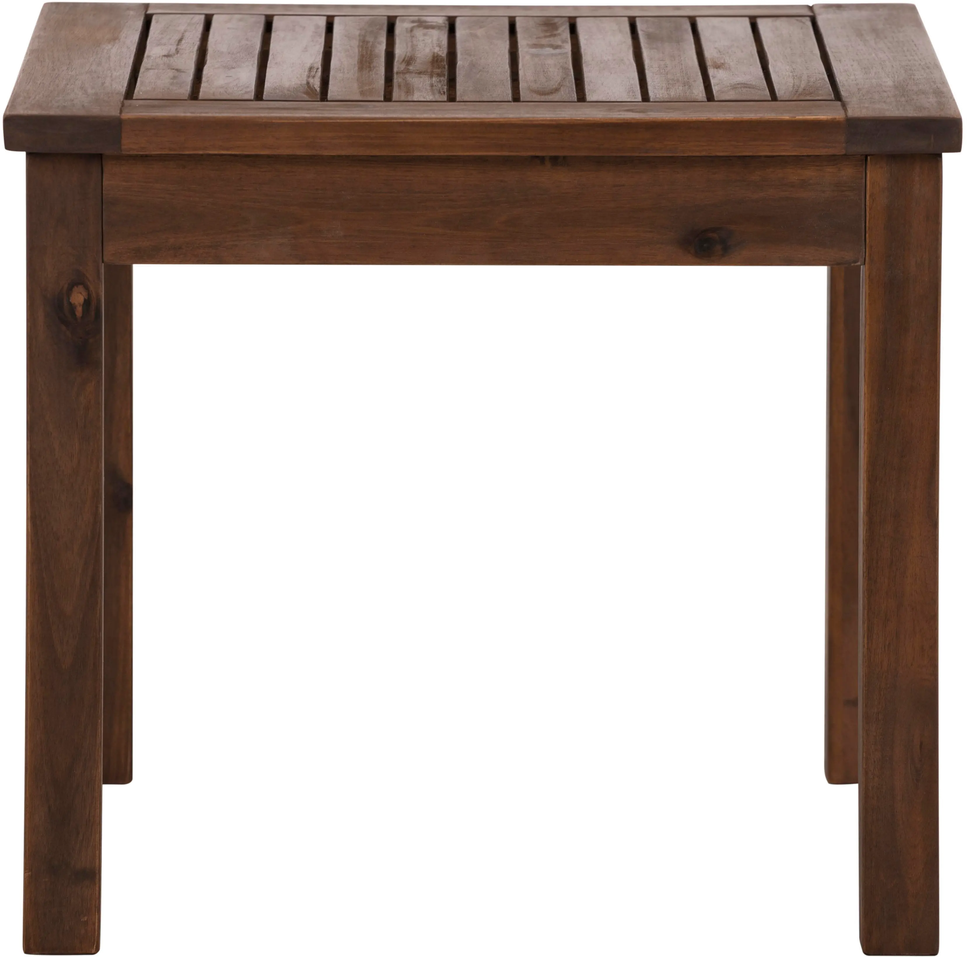 OWSSTDB Dark Brown Patio Wood Side Table - Midland-2