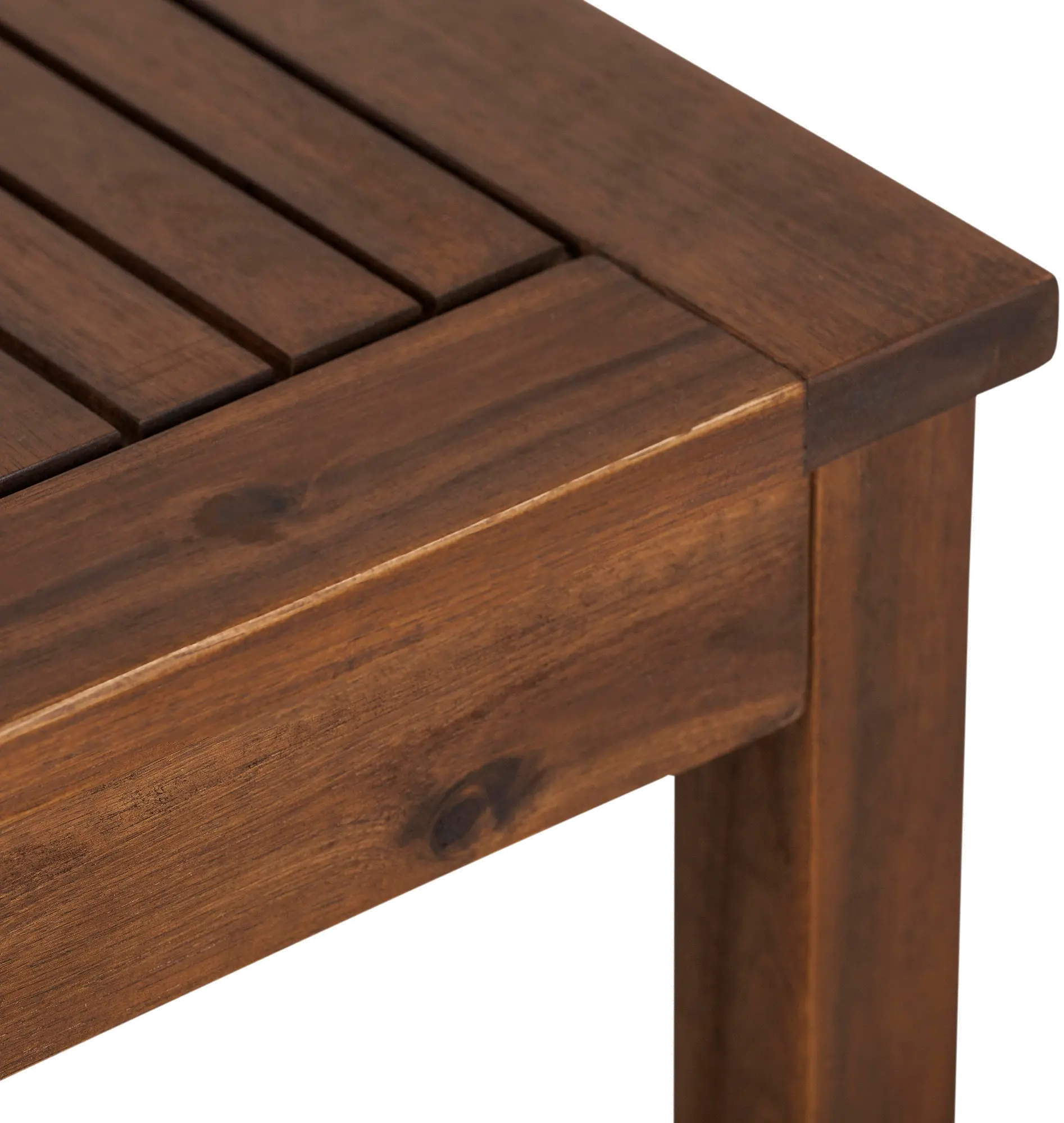 OWSSTDB Dark Brown Patio Wood Side Table - Midland-3