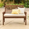 Dark Brown 48 Inch Patio Loveseat - Midland