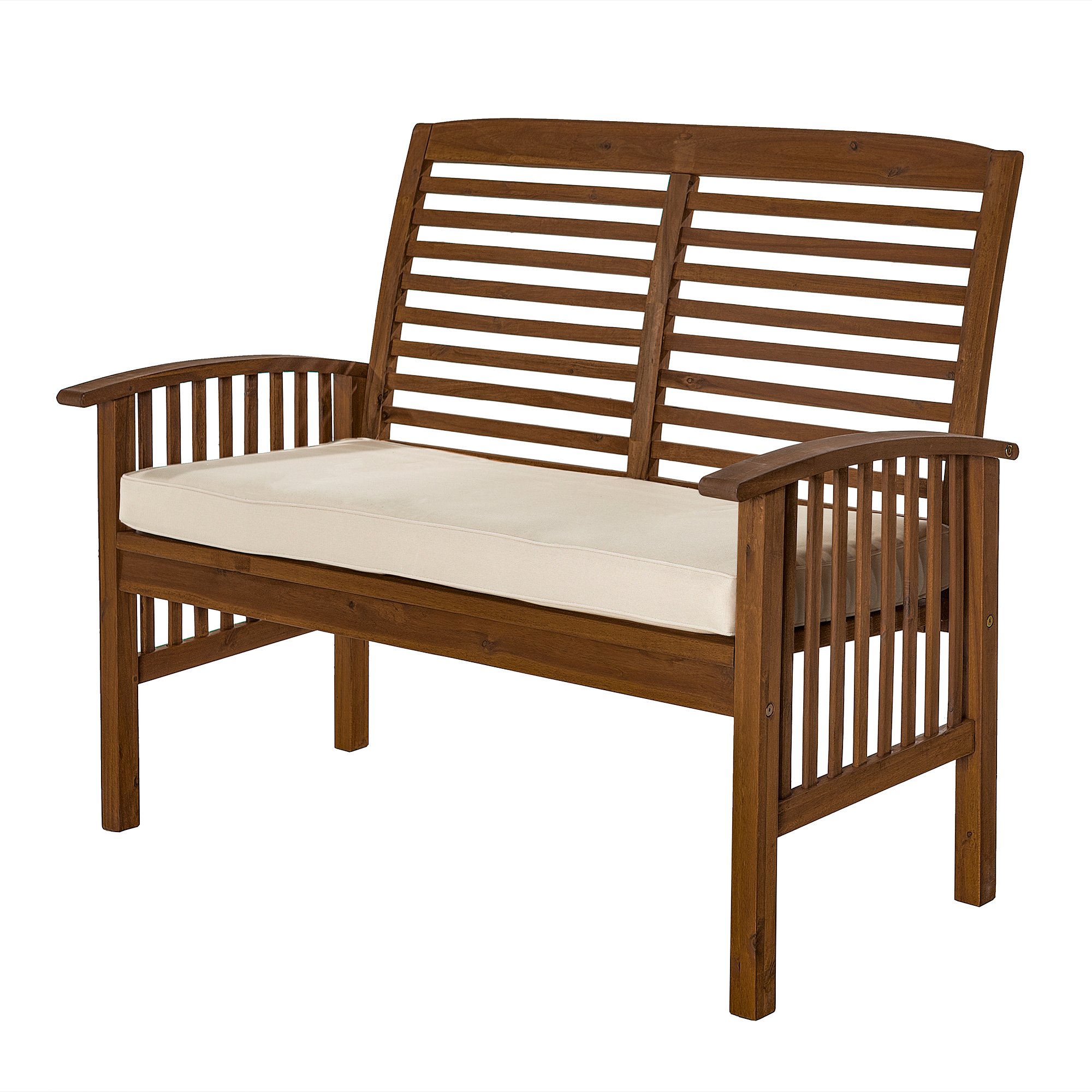 OWLSDB Dark Brown 48 Inch Patio Loveseat - Midland-2