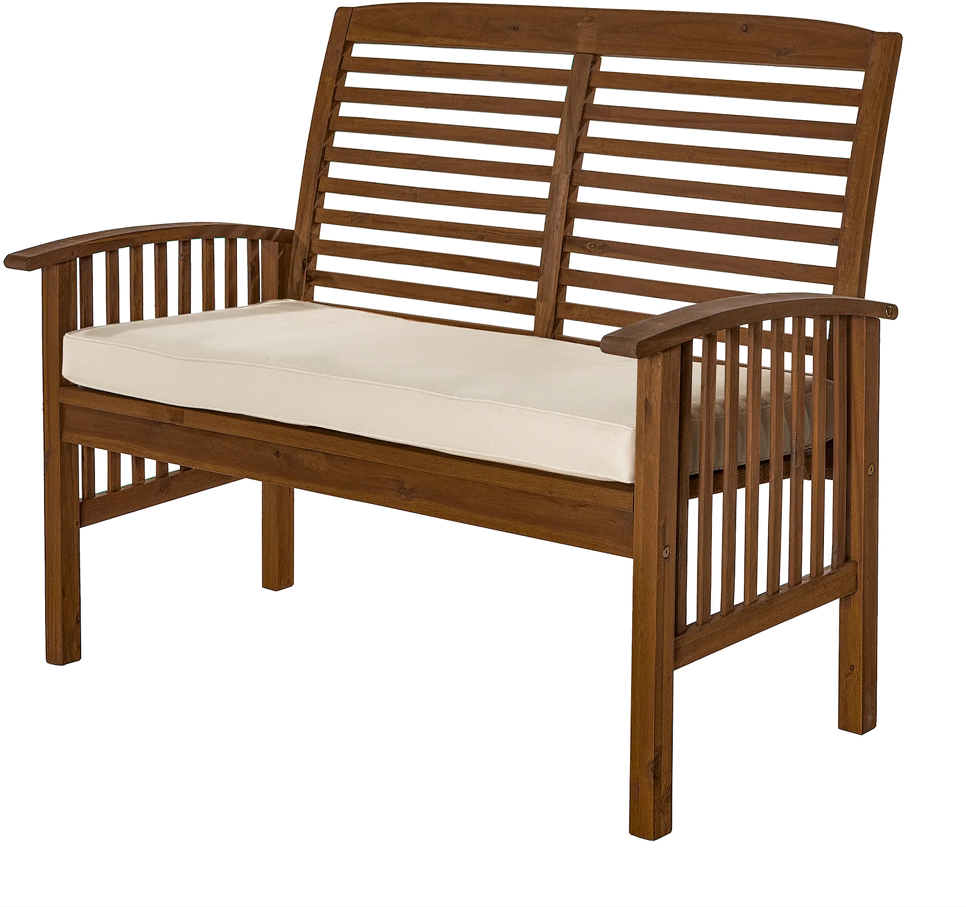 OWLSDB Dark Brown 48 Inch Patio Loveseat - Midland-2