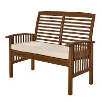 Dark Brown 48 Inch Patio Loveseat - Midland-2