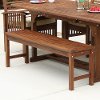 Dark Brown Patio Bench - Midland