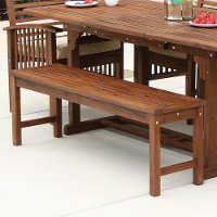 OWB7SDB Dark Brown Patio Bench - Midland
