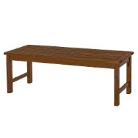 OWB7SDB Dark Brown Patio Bench - Midland-2