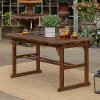Acacia Wood Patio Butterfly Dining Table - Midland