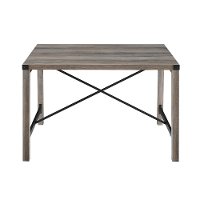 Industrial Gray Dining Room Table - Metal X-3