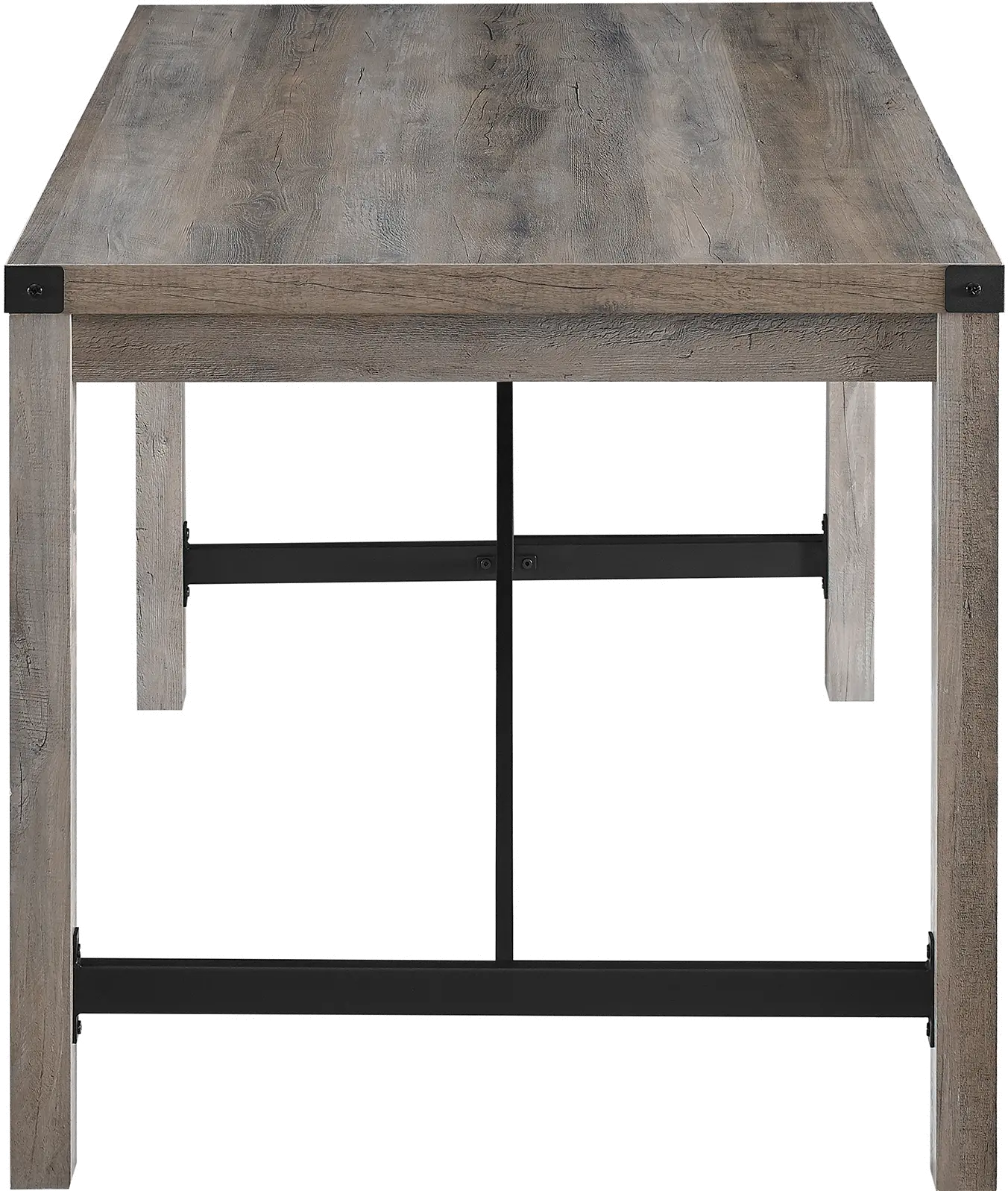 TW48MWGW Metal X Rustic Gray Wash Dining Table-4