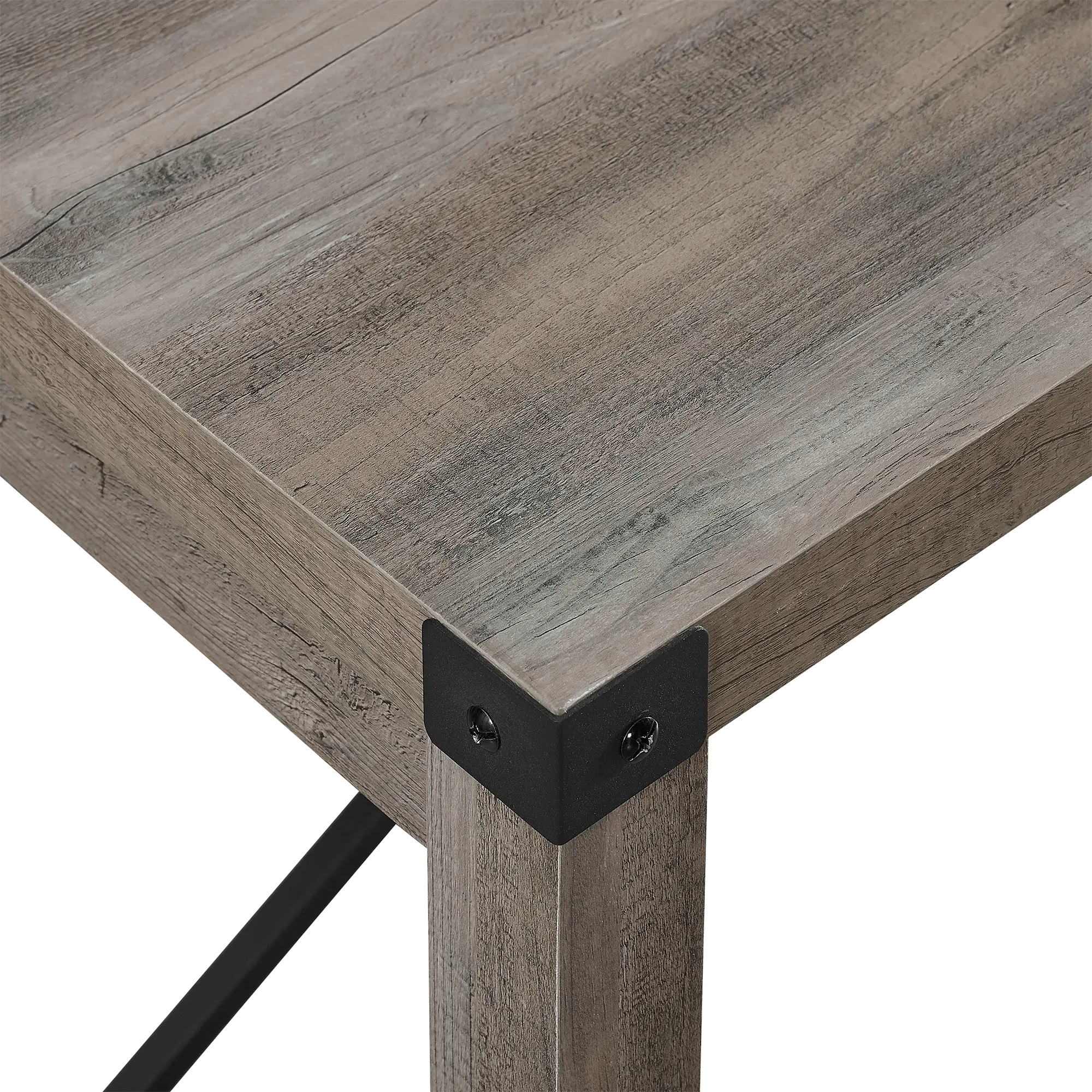TW48MWGW Metal X Rustic Gray Wash Dining Table-6