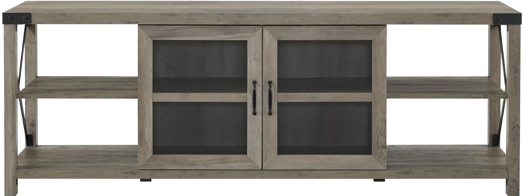 W70MX2DGW Metal X Gray Wash 70 Farmhouse TV Stand-2