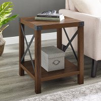 AF18MXSTDW Dark Walnut Wood Side Table-1
