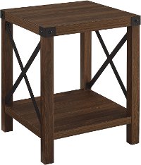 AF18MXSTDW Dark Walnut Wood Side Table-2