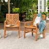 OWC2VINBR Vincent Natural Patio Chairs - Set of 2 - Walker Edison