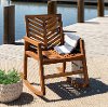 Outdoor Chevron Rocking Chair - Vincent
