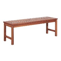 OWB53VINBR Brown 53 Modern Patio Dining Bench - Vincent-2