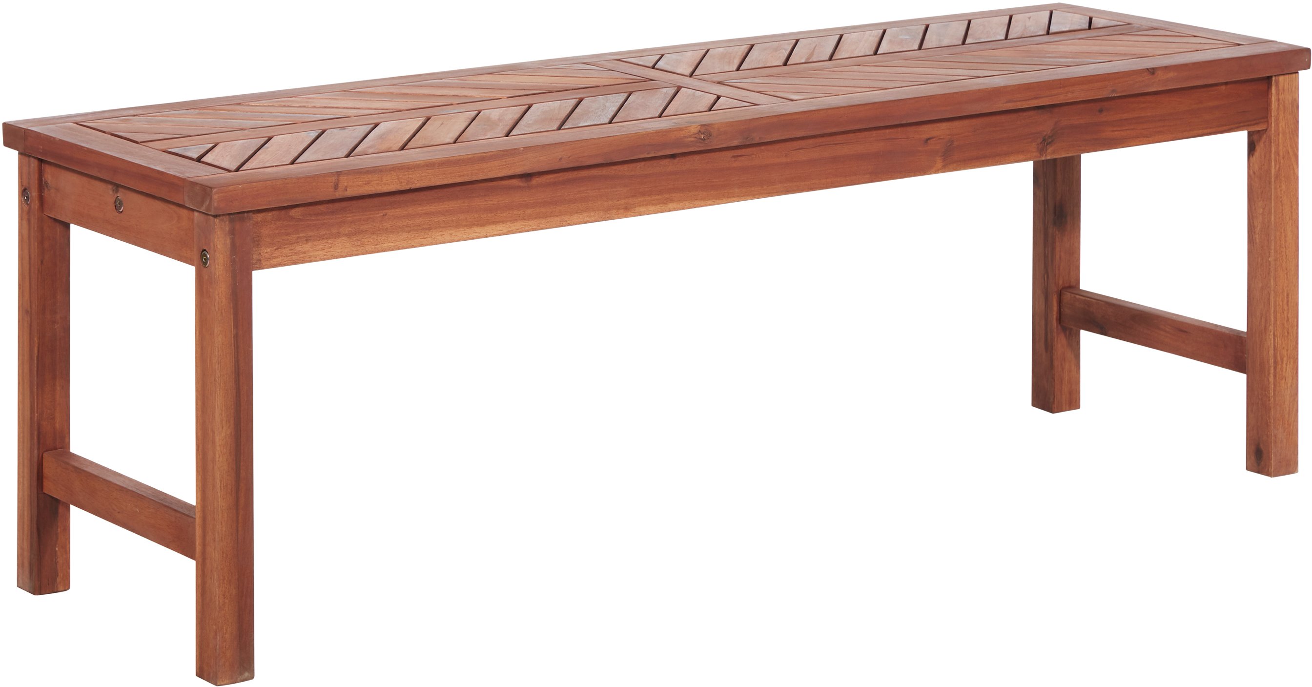 OWB53VINBR Vincent Brown 53 Modern Patio Dining Bench-2