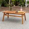 OW42VINCTBR Vincent Natural Acacia Wood Patio Coffee Table