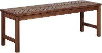 OWB53VINDB Dark Brown 53 inch Modern Patio Dining Bench - Vincent-2