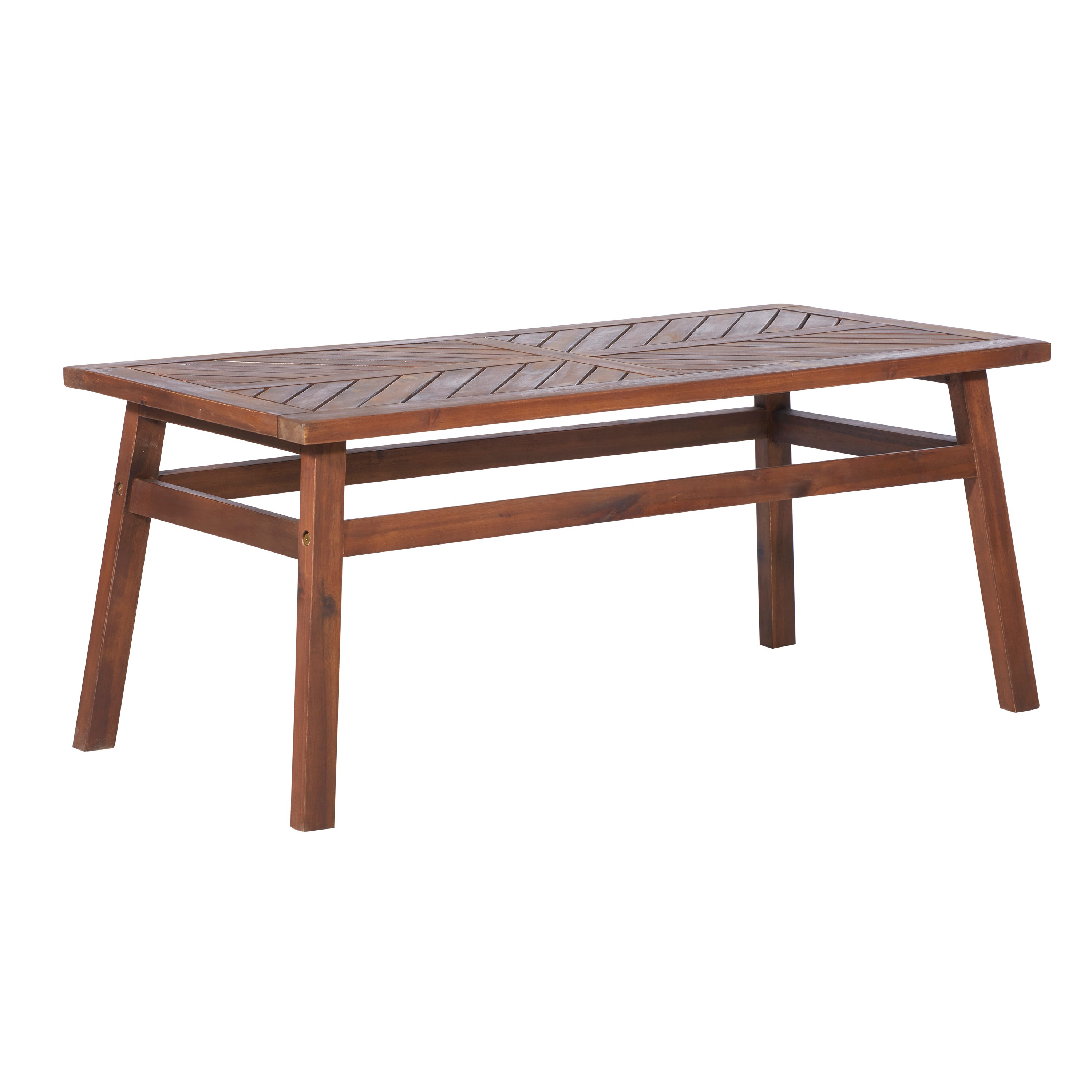 OW42VINCTDB Vincent Dark Brown Patio Wood Coffee Table-2