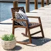 OWVINRCDB Vincent Dark Brown Chevron Rocking Chair - Walker Edison